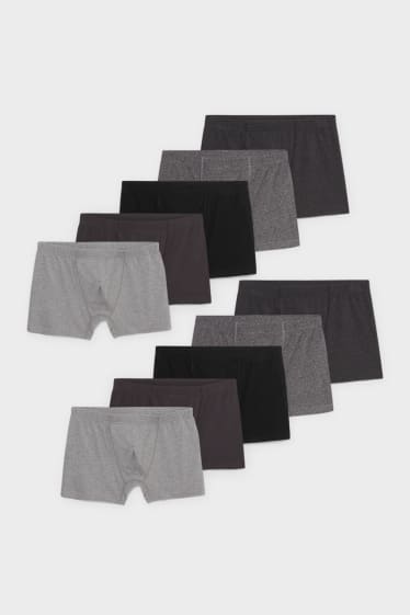 Hombre - Pack de 10 - trunks - gris / negro