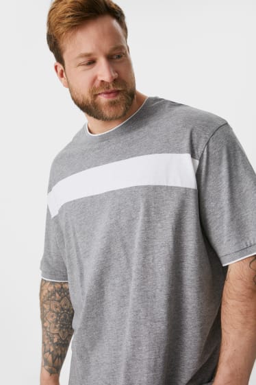 Men - T-shirt - gray-melange