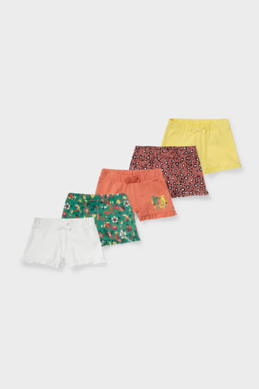 Kinder - Multipack 5er - Shorts - gelb