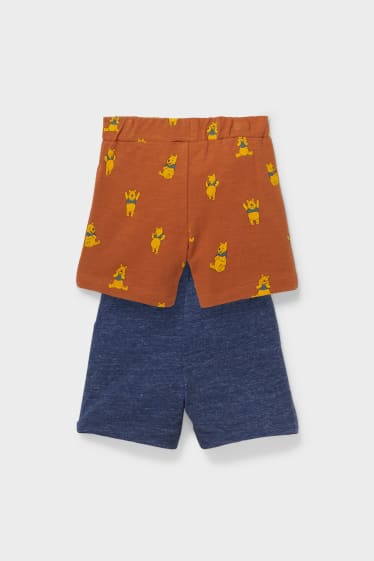 Bébés - Lot de 2 - Winnie l’ourson - shorts pour bébé - marron / bleu foncé