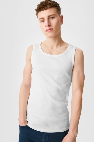 Herren - CLOCKHOUSE - Multipack 2er - Tank Top - weiss