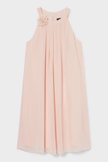Women - A-line dress - formal - pale pink