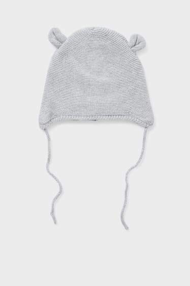 Bébés - Bonnet pour bébé - gris