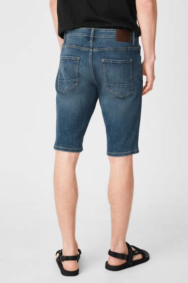 Men - CLOCKHOUSE - denim bermuda shorts - LYCRA® - denim-blue gray