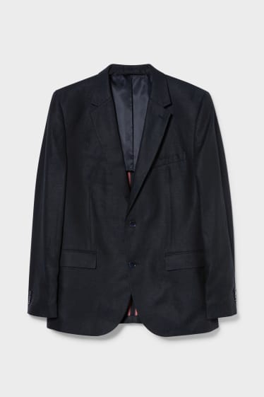 Men - Linen mix-and-match tailored jacket - regular fit - dark blue