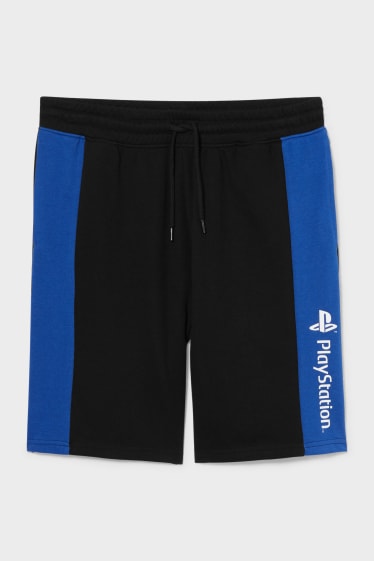 Bărbați - Pantaloni scurți trening - PlayStation - negru