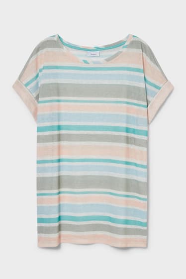 Women - T-shirt - striped - multicoloured
