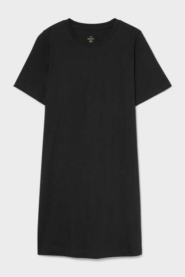 Donna - Vestito a T-shirt basic - nero