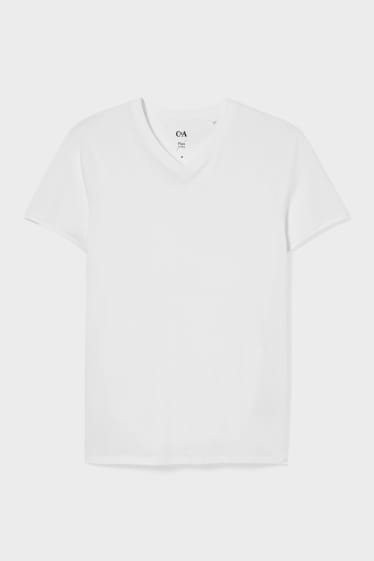Hombre - Camiseta - flex  - LYCRA® - blanco