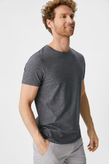 Hommes - T-shirt - flex - gris chiné