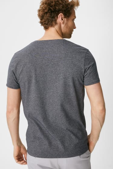 Men - T-shirt - flex - gray-melange