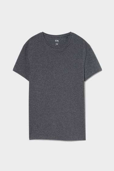 Mężczyźni - T-shirt - flex - szary-melanż