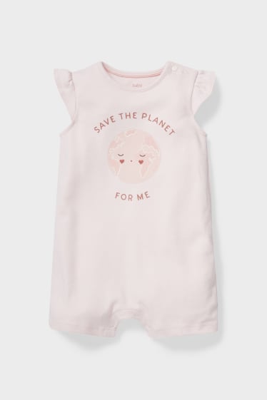 Babies - Baby sleepsuit - light rose