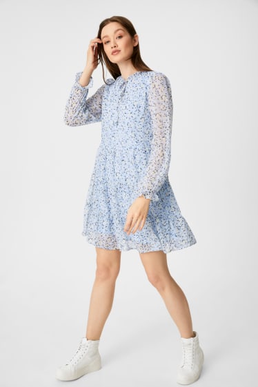 Women - CLOCKHOUSE - chiffon dress - light blue