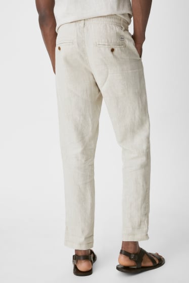 Men - Linen Chinos - creme