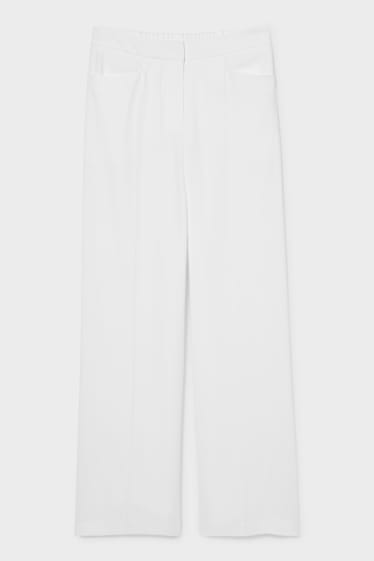 Femei - Pantaloni de stofă - alb