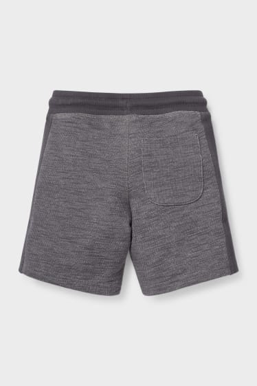 Bambini - Shorts in felpa - grigio scuro