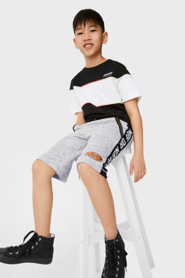 Niños - NERF - shorts deportivos - gris