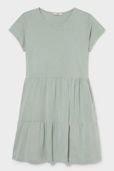 Damen - CLOCKHOUSE - T-Shirt-Kleid - grün