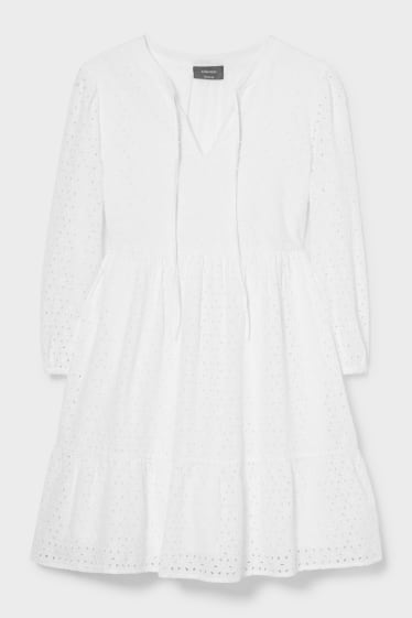 Damen - A-Linien Kleid - weiß