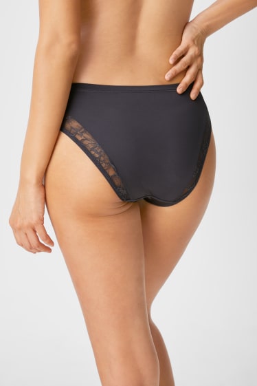 Damen - Slip - graphit