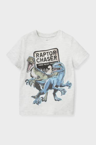 Kinderen - Jurassic World - T-shirt - wit-mix