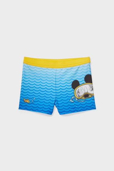 Babies - Mickey Mouse - swim shorts - red / blue