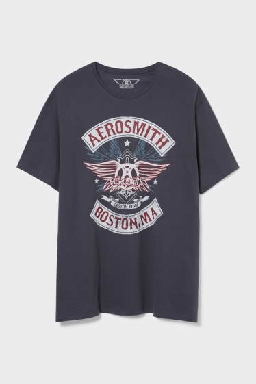 Uomo - T-shirt - Aerosmith - grigio scuro