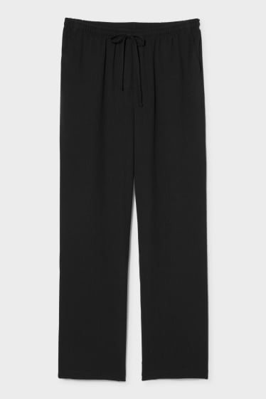 Femei - Pantaloni de stofă - negru