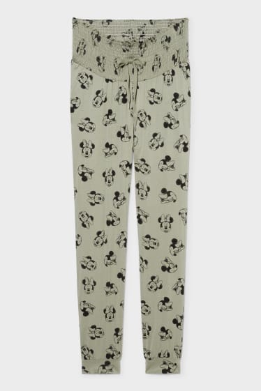 Women - Maternity joggers - Minnie Mouse - green