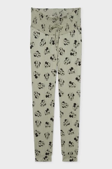 Damen - Umstands-Jogginghose - Minnie Maus - grün