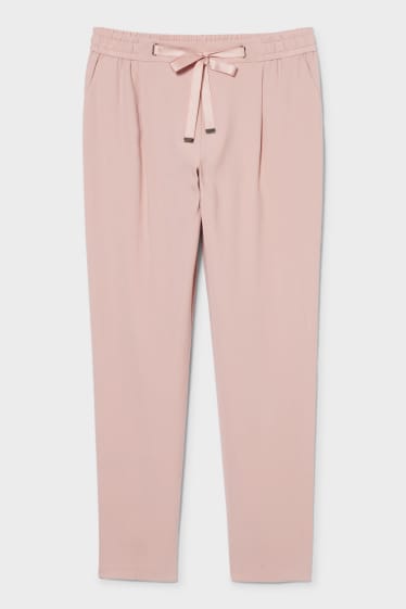 Femmes - Pantalon de tissu - rose