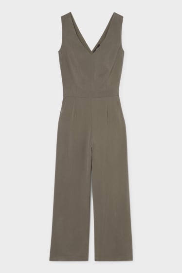 Dames - Jumpsuit - donkergroen