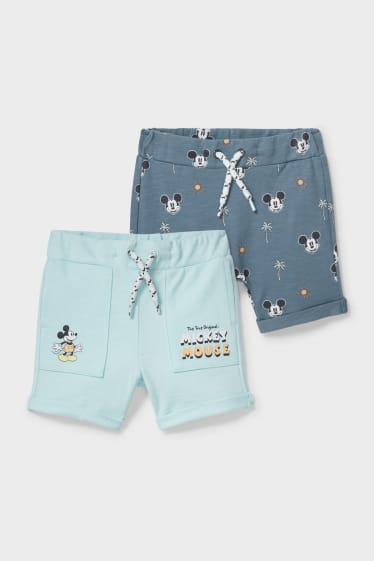 Bébés - Lot de 2 - Mickey Mouse - pyjamas pour bébé - vert / turquoise