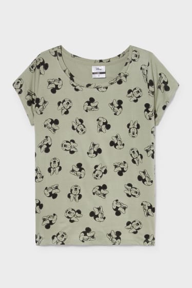 Femei - Tricou pentru alăptare - Minnie Mouse - verde închis