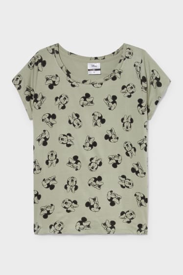 Women - Nursing T-shirt - Minnie Mouse - dark green