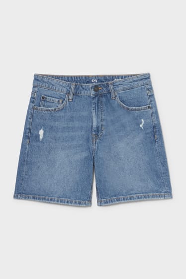 Damen - Jeans-Shorts - jeansblau