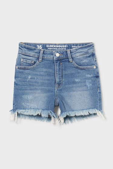 Damen - CLOCKHOUSE - Jeans-Shorts - jeans-blau