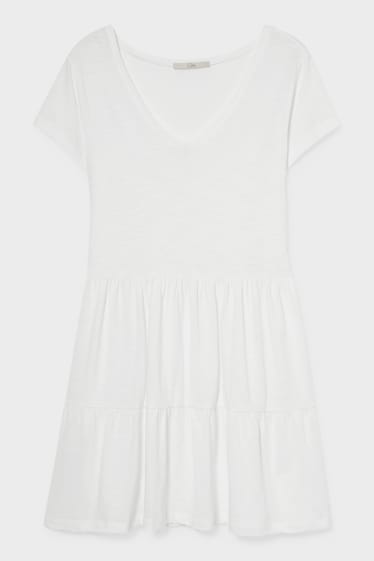 Women - CLOCKHOUSE - T-shirt dress - white