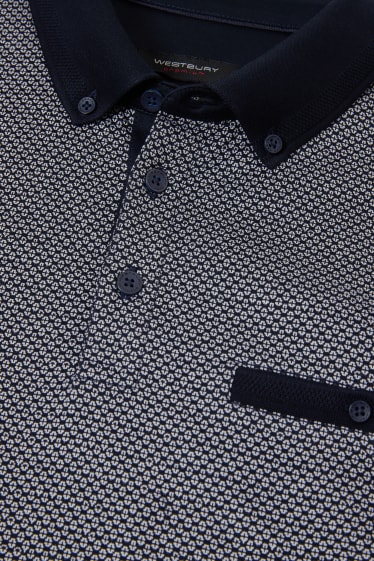 Men - Polo shirt - dark blue