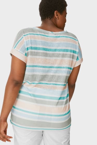Donna - T-shirt - a righe - colorato