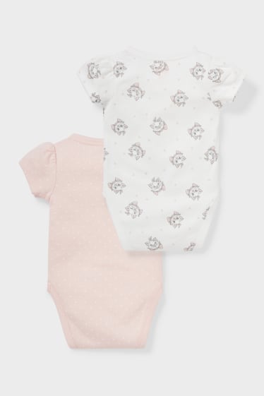 Bebés - Pack de 2 - Aristogatos - bodies para bebé - blanco / rosa