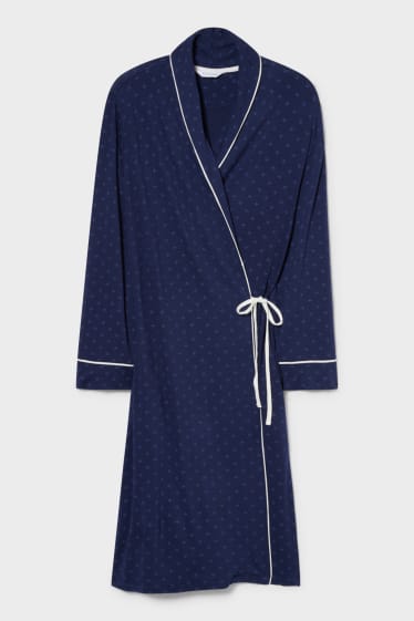 Women - Loungewear dressing gown - dark blue