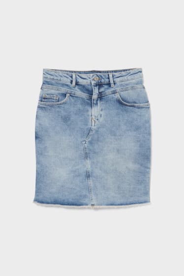 Damen - Jeansrock - jeans-hellblau