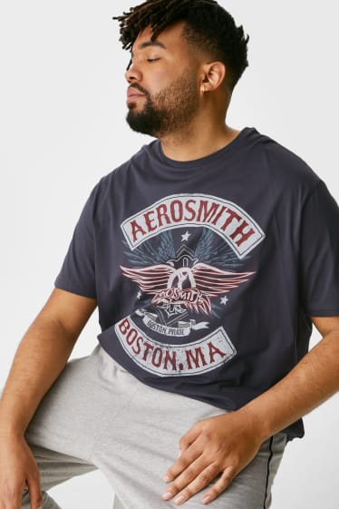 Uomo - T-shirt - Aerosmith - grigio scuro