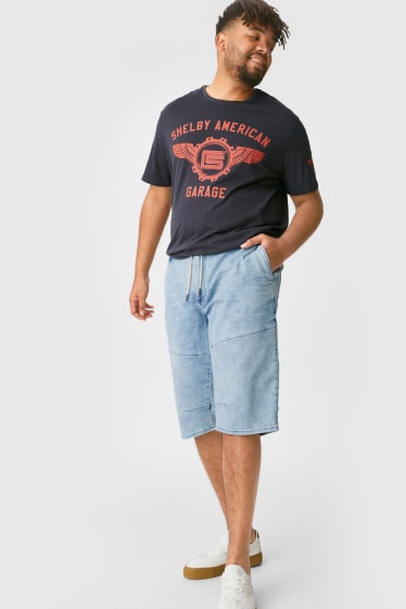 Men - Denim bermudas - denim-light blue