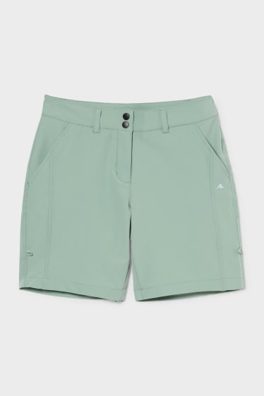 Women - Active shorts - light green