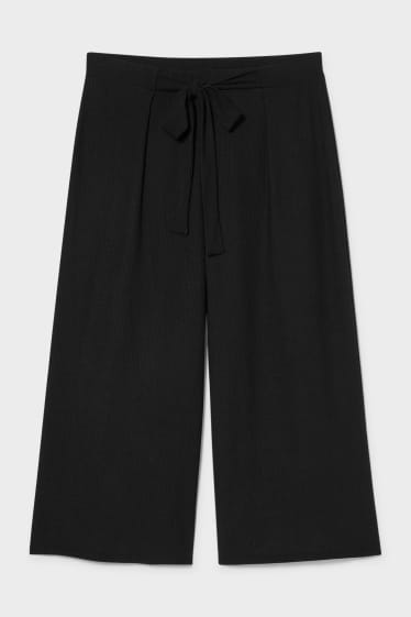 Dámské - CLOCKHOUSE - kalhoty culotte - černá