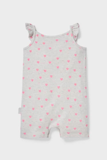 Babys - Baby-Jumpsuit - weiß-melange