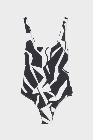 Women - Swimsuit - padded - Soft Touch - white / black